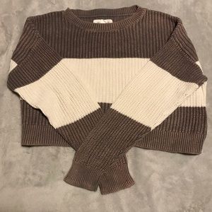 LIKE NEW Treasure&Bond Neutral tone cropped sweater
